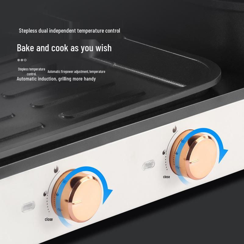 Multifunctional Large Hot Pot & Grill Combo - Dual-Use, Detachable Barbecue Pot