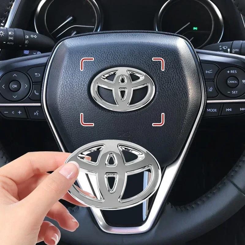 1Pcs Car Steering Wheel Decoration Sticker Badge Auto Styling For Toyota TRD Camry 40 Corolla Auris Yaris Rav4 CHR Decorate
