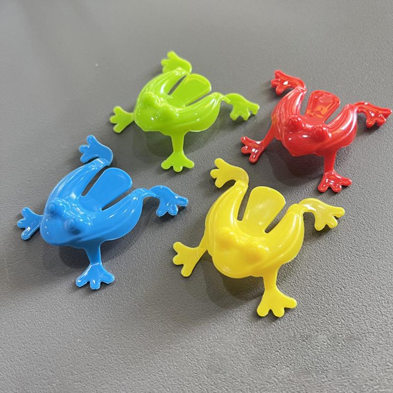 5Pcs Jumping Frog Toys Parent-child Bounce Frogs Anxiety Toy for Kids Assorted Stress Relief Toys Children Birthday Party Gift