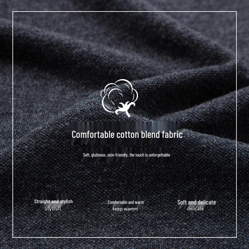 Hodo Men's 60-Count Long-Staple Cotton Long-Sleeve Polo Shirt