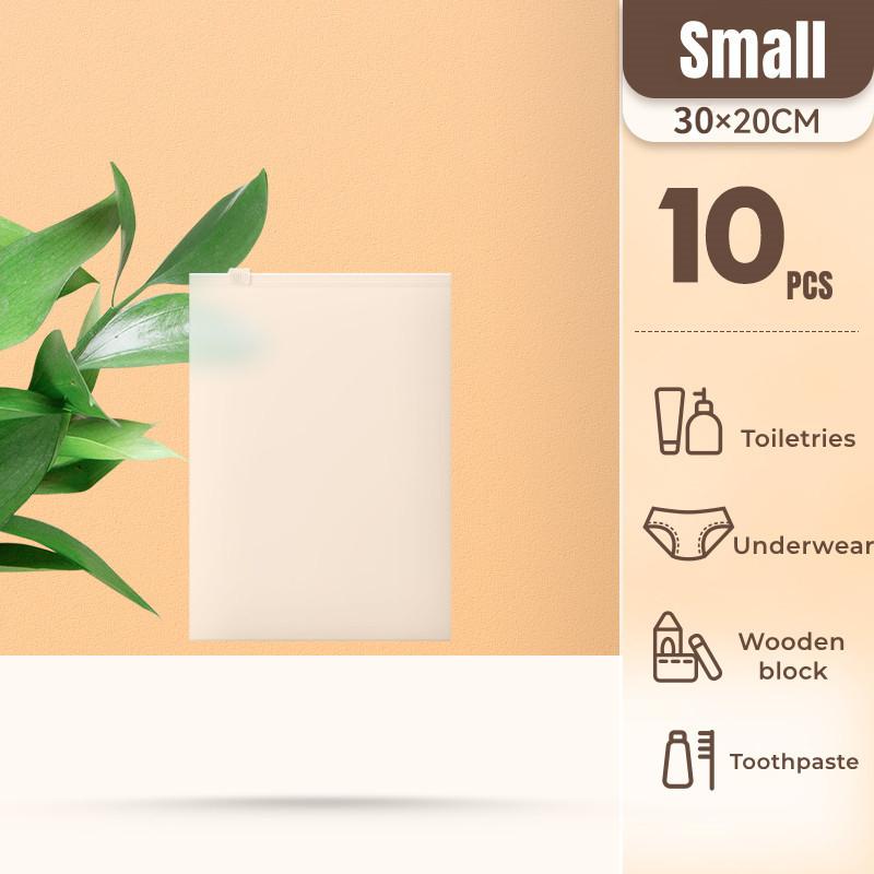 10Pcs Reise Lagerung Taschen Reusable Multifunktionale Kunststoff Zipper Taschen Wasserdichte Lagerung Beutel