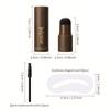 Eyebrow Definer Powder Stamp Makeup with 8 Reusable Stencils Long Lasting Hairline Shadow Powder Hair Chalk Hair Fluffy Powder