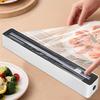 Food Film Dispenser Suction Up Plastic Wrap Dispenser with Cutter Storage Box Aluminum Foil Stretch Film Cutter Storage Holder