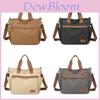 Canvas Tote Bag With Multiple Pockets For Daily Casual Use Womens Large Capacity