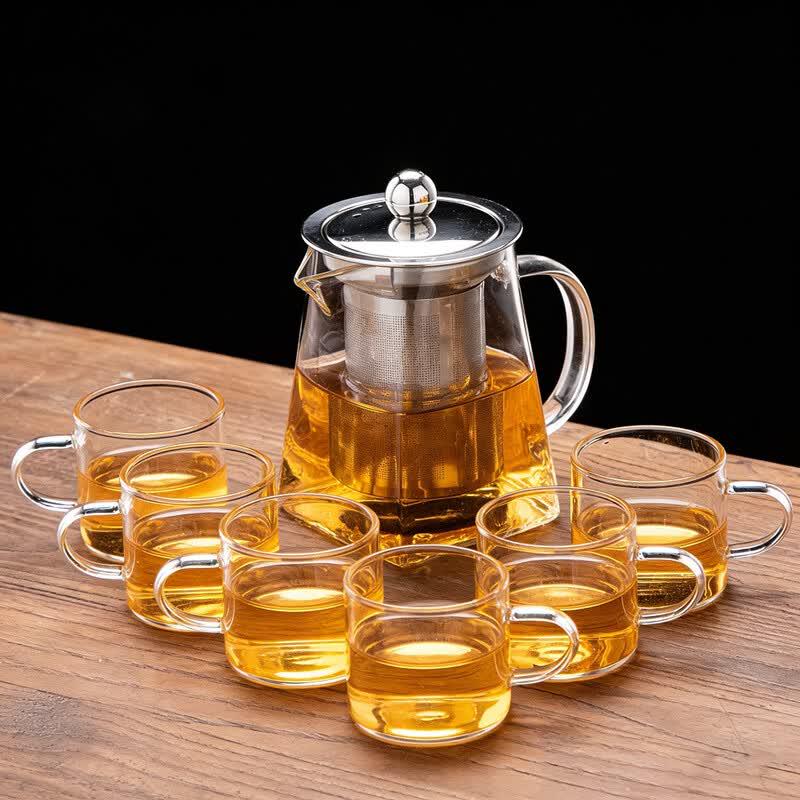 Youluo Thickened Glass Tea Infuser Pot