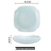 Qianxing Celadon 7.5-inch Square Cut-Corner Soup Plate (Set of 3)