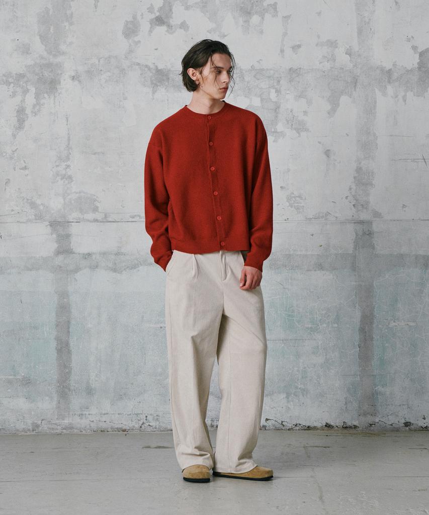 GLW Comfort Elastic Corduroy Pants Cream