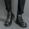 Thick Soled Men's High Top Leather Shoes Designer Retro High-quality Style Autumn and Winter Outdoor Boots Hot Selling Versatile
