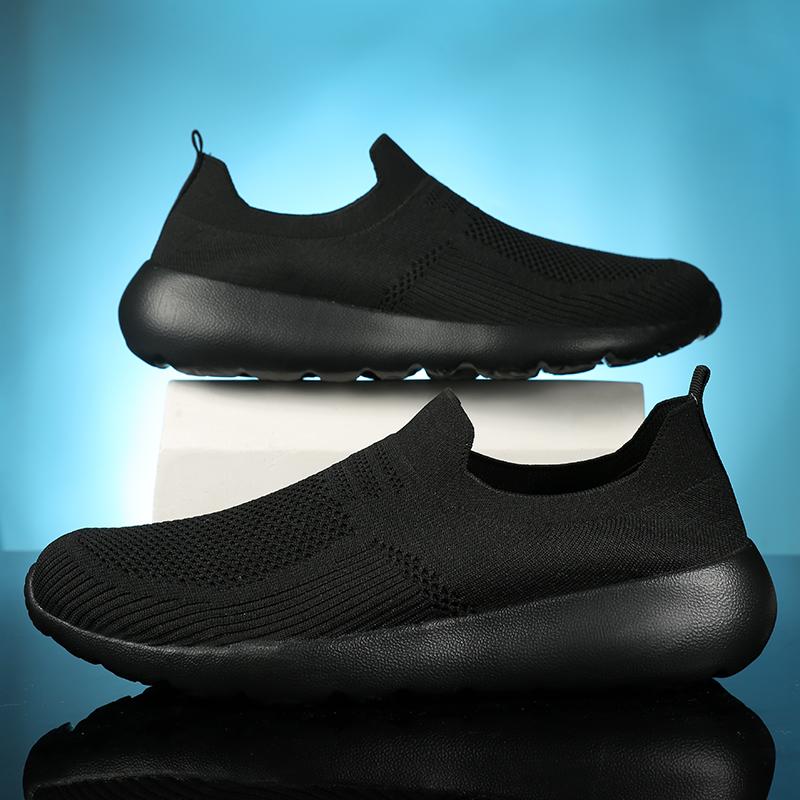 Fashion Summer Men's Sneakers Comfortable Breathable Lightweight Soft Wide Toe Non-slip Flat Socks Shoes Outdoor Casual Sports