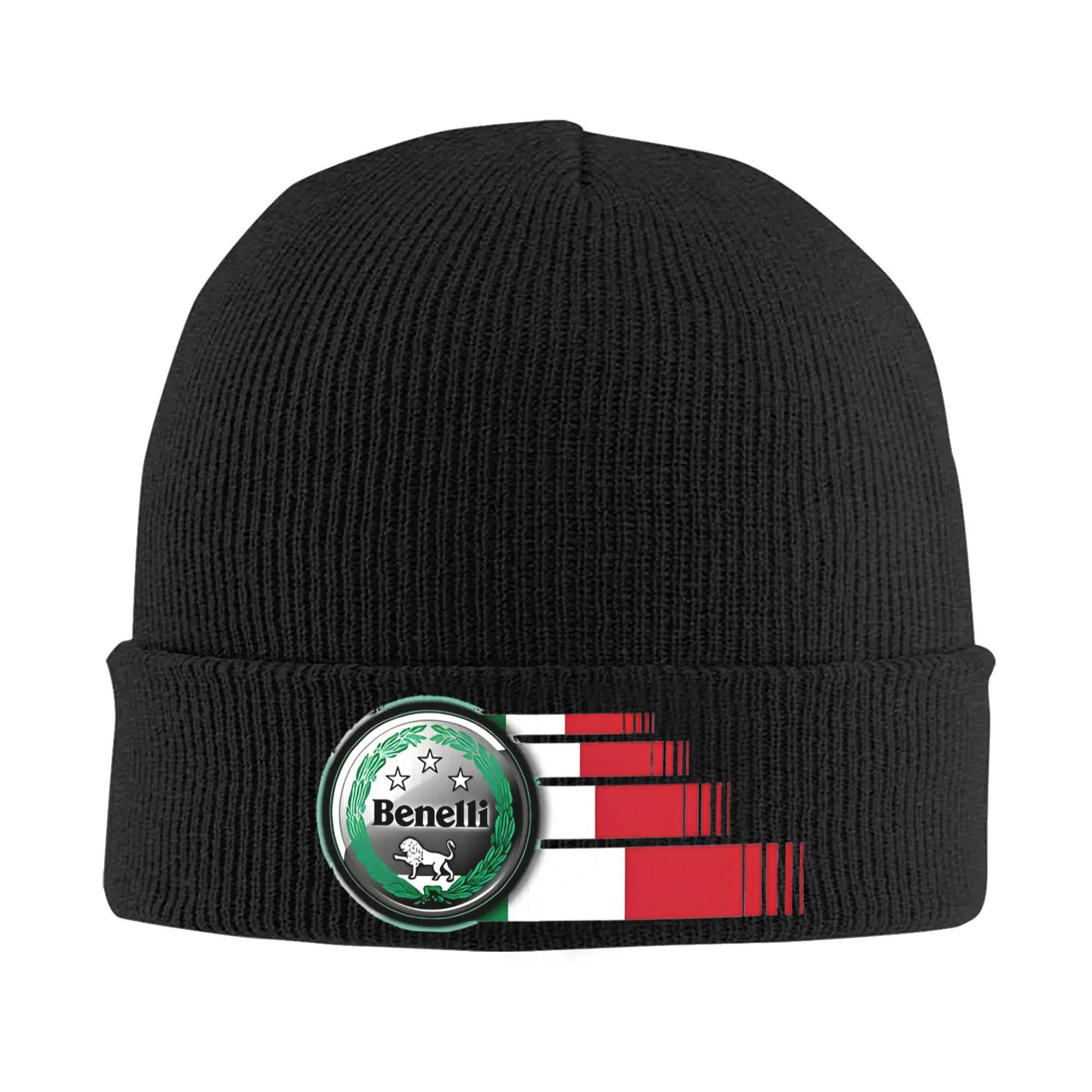 

Benellis Motorcycle Italian Moto Hats Autumn Winter Skullies Beanies Warm Caps Unisex Acrylic Bonnet