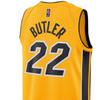 Nike NBA Miami Heat Jimmy Butler No. 22 Swingman Jersey Men Tops Yellow CN9934-717