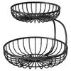 Modern Stackable Iron Wire Fruit Basket Metal Wire Kitchen Produce Stand Kitchen Metal Wire Fruits Stand Holder