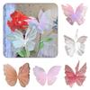 Big Size 3D Butterfly Decoration Three Dimensional 50cm Large Simulation Butterfly Hollow Design Romantic Style