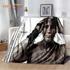 3D Mads Mikkelsen Schauspieler Star Weiche Plüschdecke, Flanelldecke Überwurfdecke für Wohnzimmer Schlafzimmer Bett Sofa Picknick Abdeckung Kinder