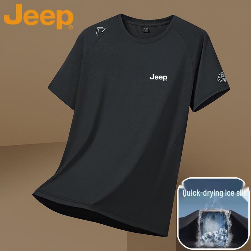 JEEP Men s Ice Feel Casual Loose Fit T-Shirt 4XL