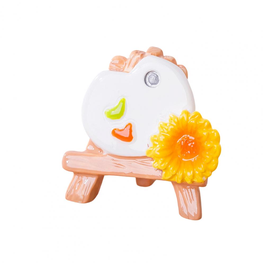 Cute Dollhouse Accessories Micro Landscape Ornament Set with Cute Cat Figurine Sunflower Miniature Pastoral Healing for Diy