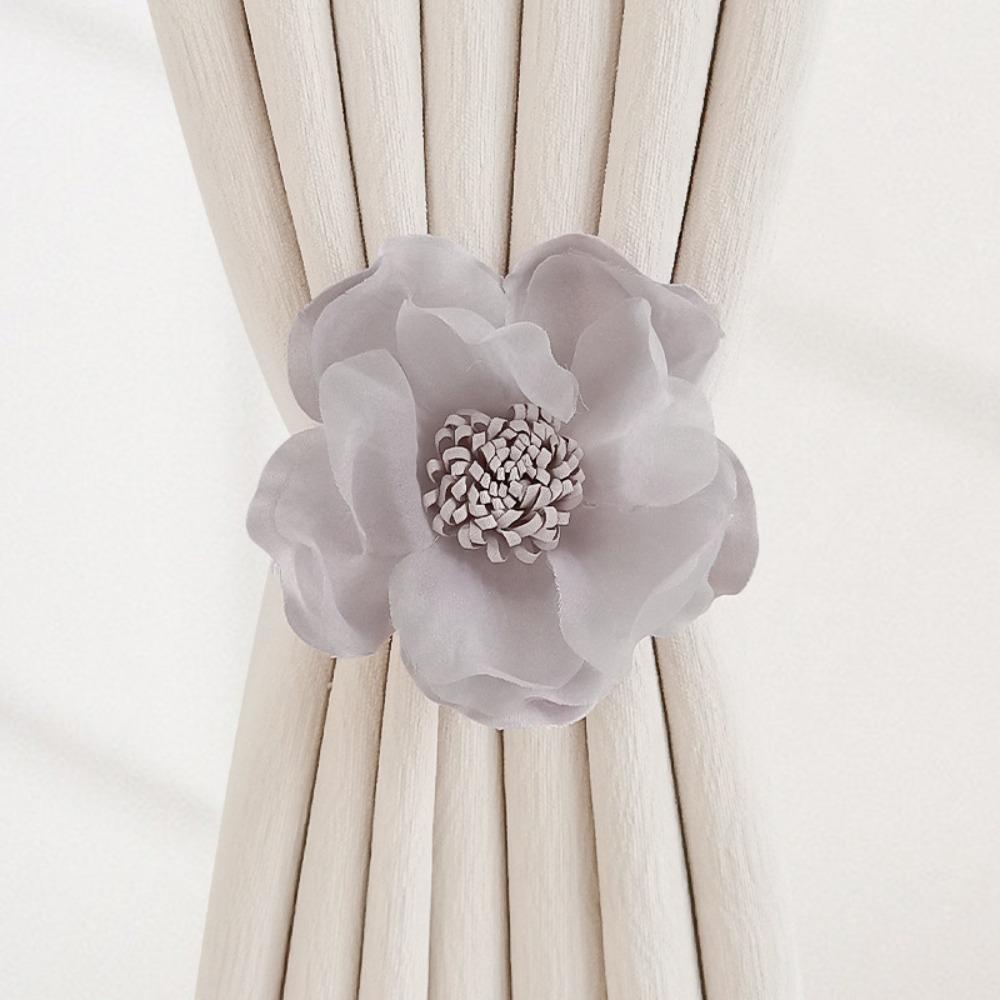 Magnetic Curtain Strap Flower Shape Curtain Fixer Clip Curtain Hanging Rope  Home Decoration
