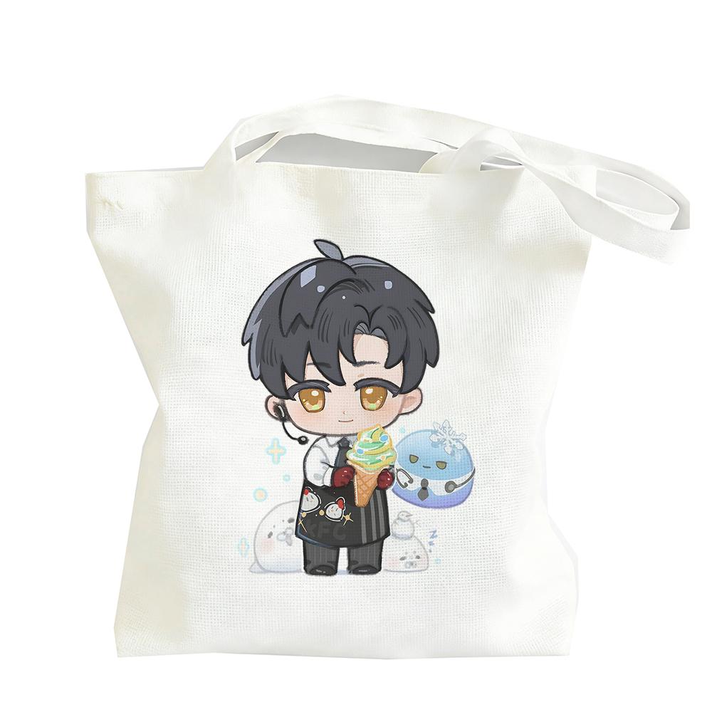 2026 Love and Deepspace Cartoon Zayne Stage Canva Bag 30x35/35x40CM Anime Cosplay Cute Printed Shoulder Handbag Fans Gift