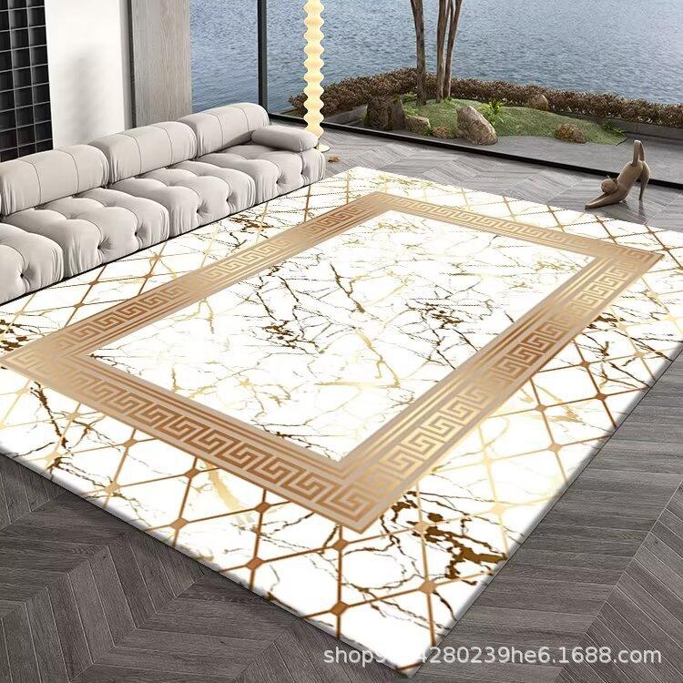 European Style Living Room Decoration Carpet Coffee Table Mat Bedroom Study Carpet Anti Slip and Wear-resistant