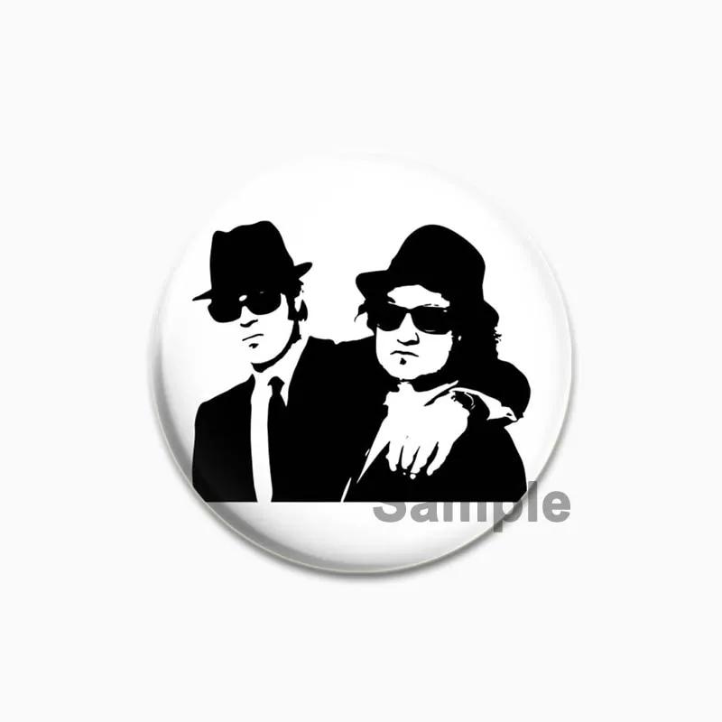 32/44/58mm Funny Cartoon Round Tinplate Pin Brooches Clothes Bag Decor Snap-in Badge Fashion Jewelry Gift