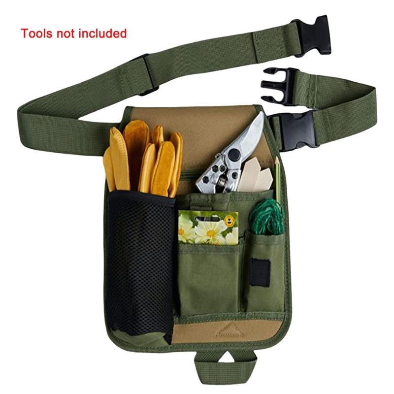 Professional Garden Tool Waist Pouch Tool Organizers with 6 Storage Pockets for Efficient Tool Management