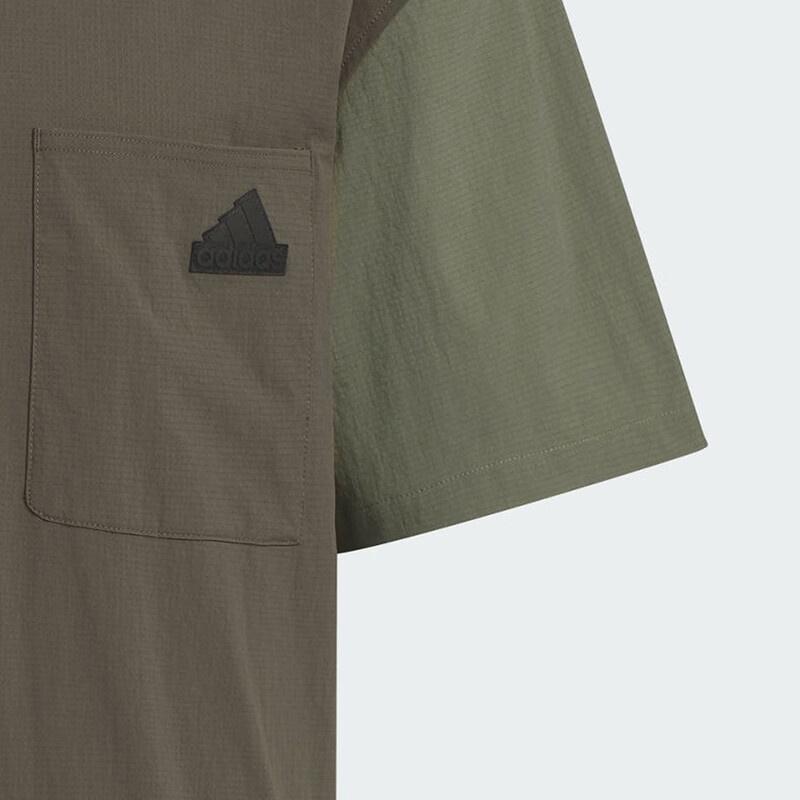 adidas Casual Shirt Asia Sizing 'Olive Green' Men's JI9813