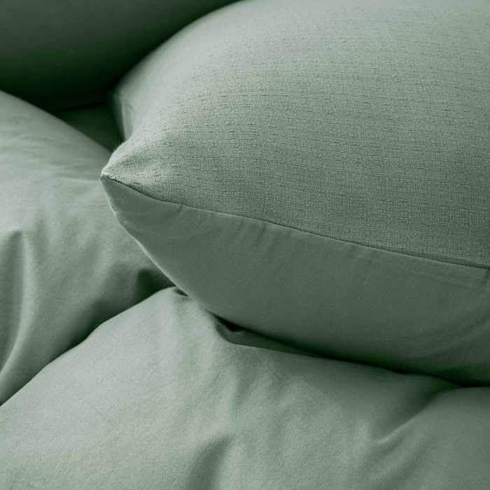 Parure de lit en coton relief 220 x 240 cm Clara cèdre