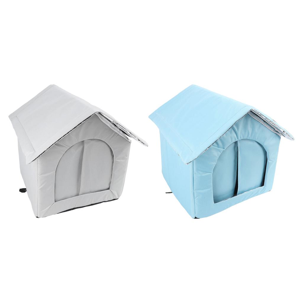 Outdoor Cat House Water Resistant Weather Proof Spacious Enclosed Winter Insulated Cat Shelter for D