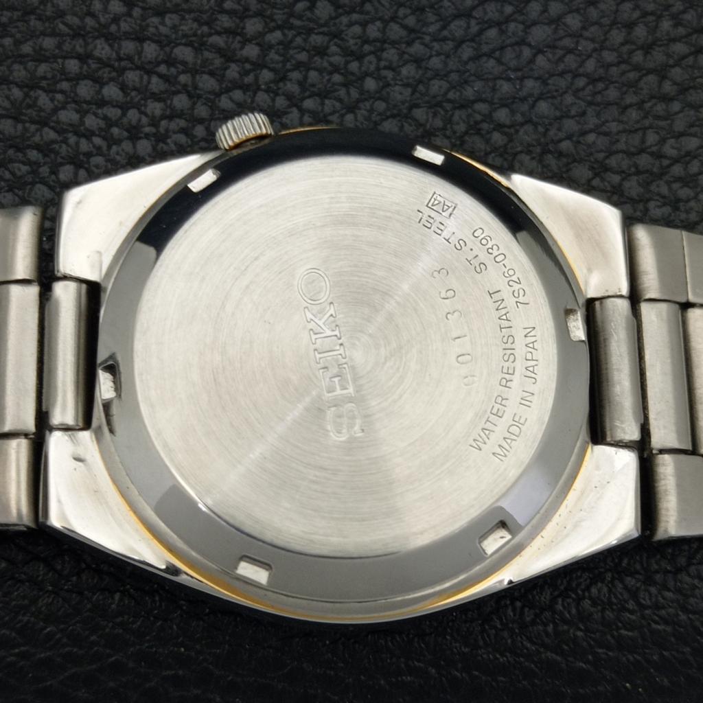 GENUINE VINTAGE SEIKO 5 AUTOMATIC 7S26A JAPAN MENS BLUE DIAL WATCH A702465-5 R124-a702465