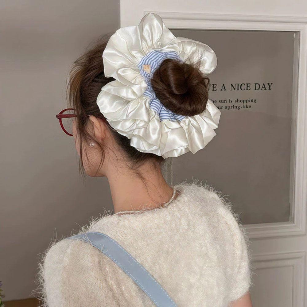 Extra Large Hair Scrunchie High Elasticity Ponytail Holder Kawaii Hairband