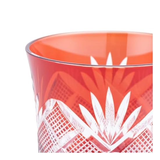 [Authentic] Tajima Glass "Edo Kiriko" Sake Cup, Ochoko, Guinomi, Diameter approx. 6 x Height 8.5cm, 