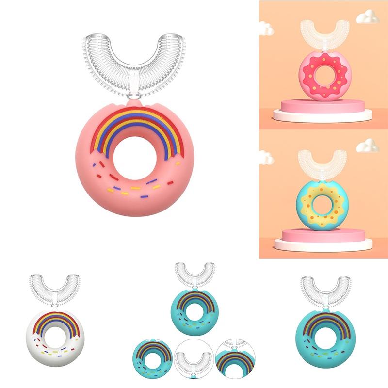 Begeistern Sie Ihre Kinder für das Zähneputzen mit der U-förmigen Silikon-Zahnbürste