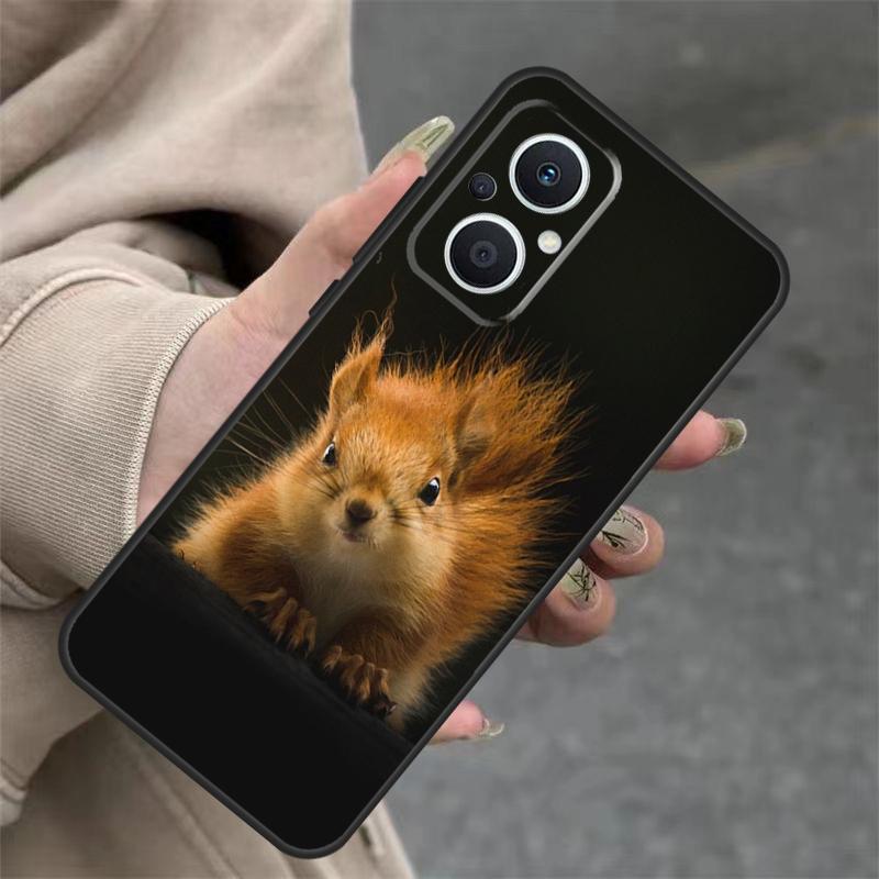 Squirrel Cute Animals Case For OPPO Reno 11 11F 10 Pro 4Z 5Z 8T 5 6 7 8 Lite OPPO Find X5 X6 Pro X2 X3 Lite Cover