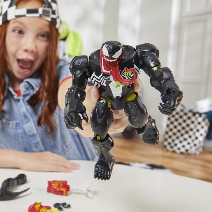 MixMashers Venom Deluxe, figurine 12 cm personnalisable à mélanger et combiner avec accessoires, Marvel, dès 4 ans