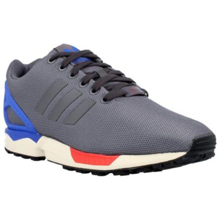 Adidas Originals ZX Flux Comfortable Durable Non-Slip Low-Top Casual Shoes Men Sneaker Gray Blue B34136