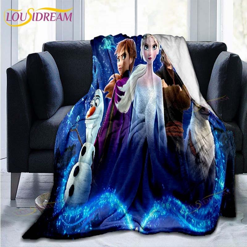 Frozen patroon plaid Deken Bank Quilt Overtrek Reis Beddengoed Outlet Plaid Deken Flanellen Deken Sprei