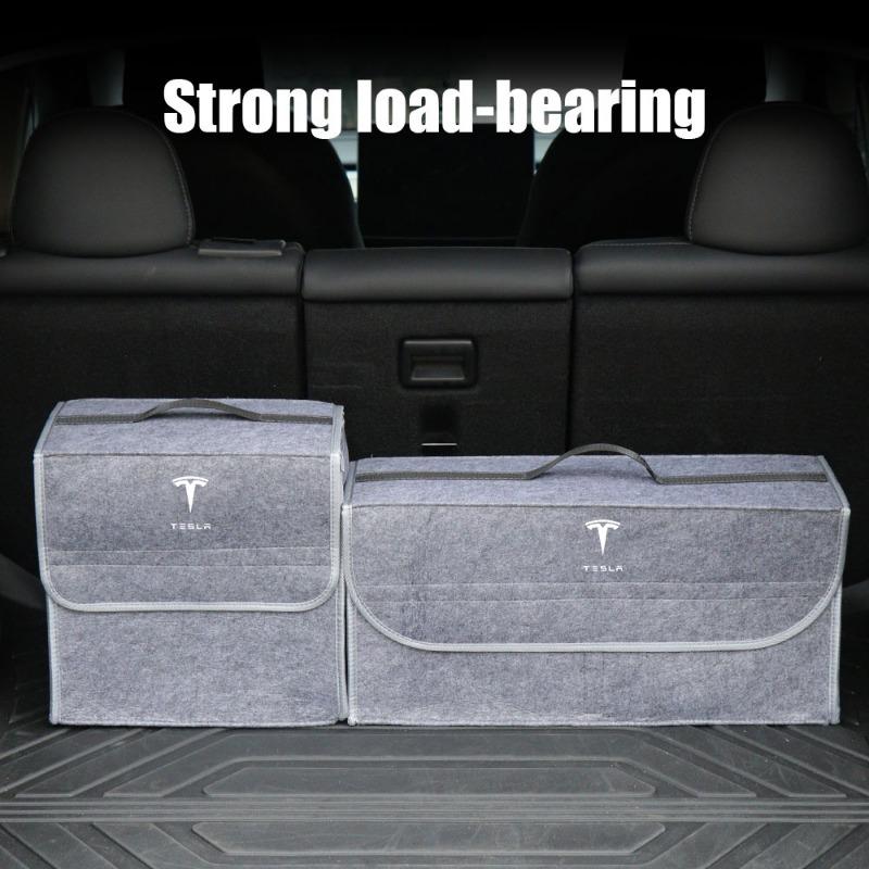 Car Trunk Large Capacity Sundries Storage Box Organizer Bag Tool Case For Tesla Model 3 Model X S 2016-2020 Decals TM3 TMX TMS Decal