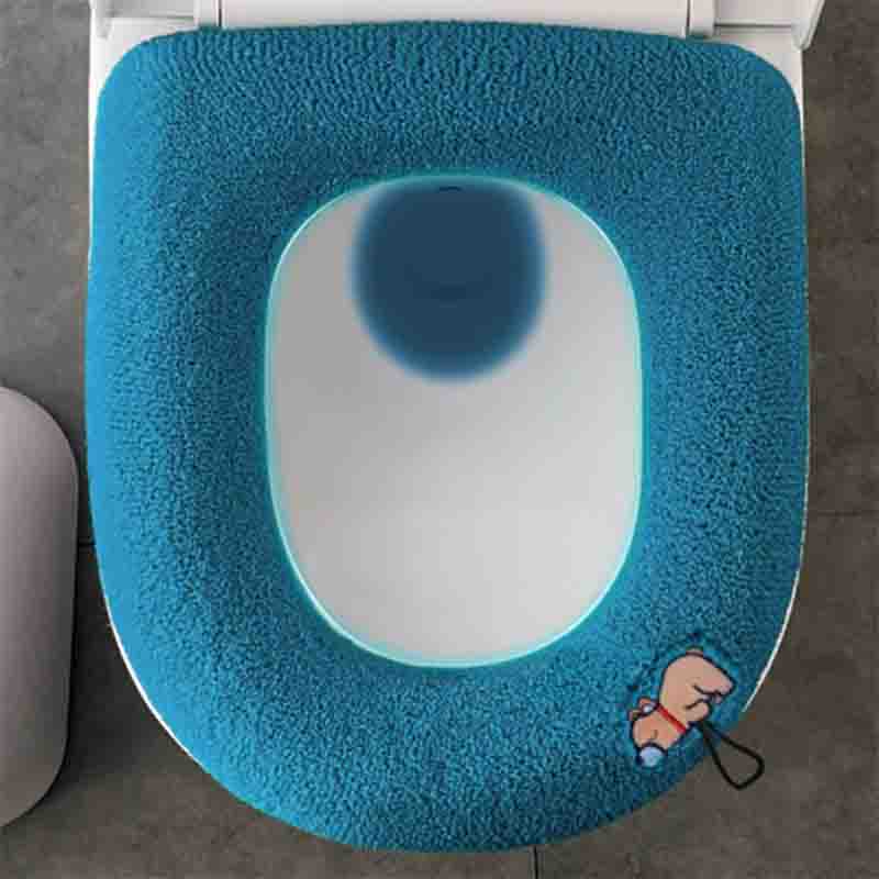 Haushalts-Toilettensitzkissen Vier Jahreszeiten Universal mit Griff Toilettenkissen Wintervergrößerung Toilettenkissen Verdickter Toilettenbezug