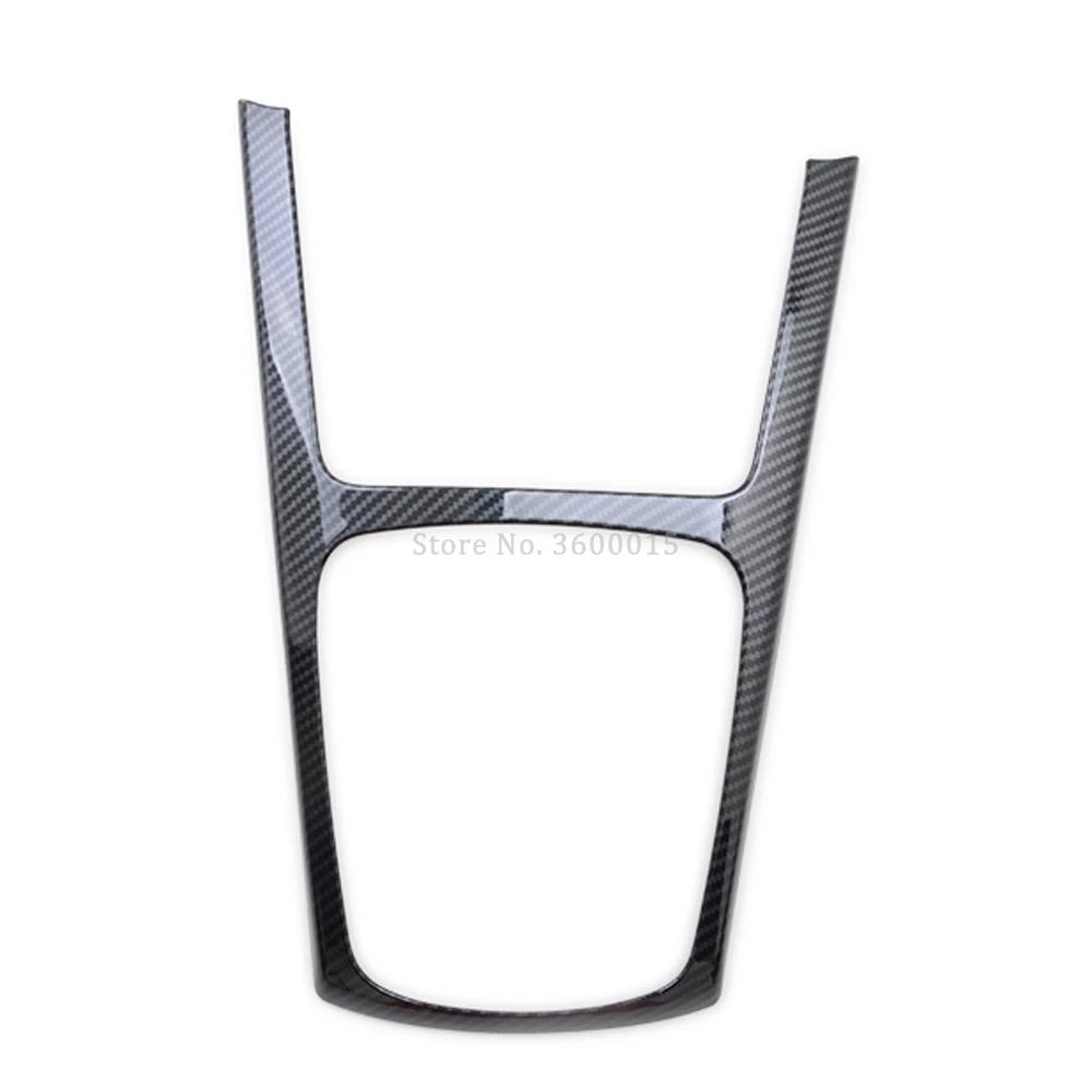 For Kia Rio 4 X-line 2018  Carbon Fiber Gear Shift Box Moulding Cover Sticker Trim Decorative Frame Interior Car Accessories