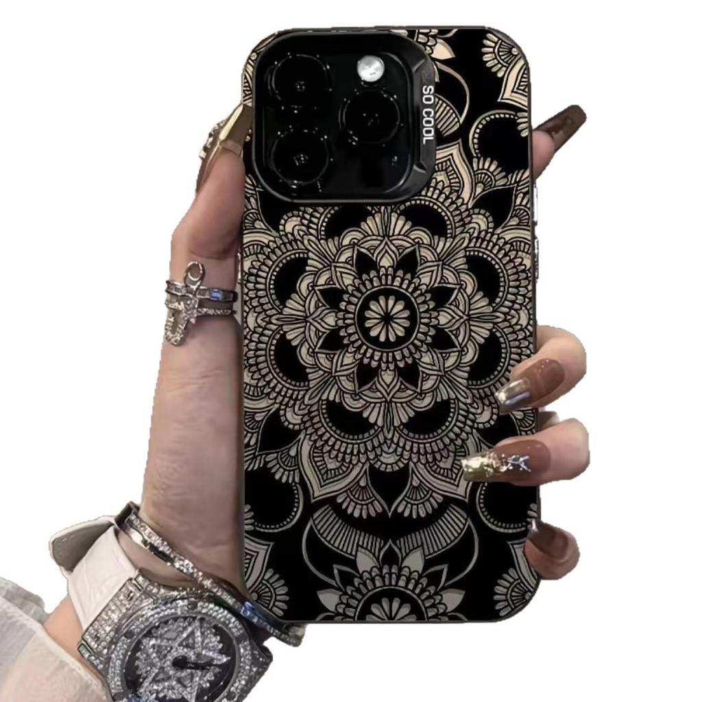 Retro Totem Pattern Phone Case for iPhone 12 to 17