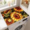 Retro Washing Machine Covers Kitchen Absorbent Coffee Machine Refrigerator Cover Pad Drain Pad Microwave Oven Insulation Pad