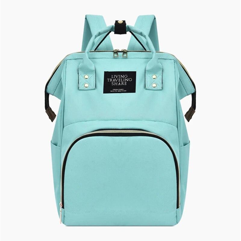 Torba Mommy: Prosta, stylowa, lekka torba dla mamy z podwójnym ramieniem: Wielofunkcyjny, wychodzący plecak dla matki i dziecka o dużej pojemności