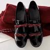 Genuine leather Korean version niche design double bow deep mouth loafers small leather shoes women's autumn and winter new versatile single shoes