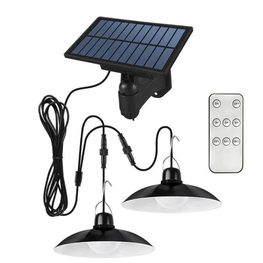 Solar Pendant Light IP65 Waterproof Led Solar Powered Lamp with Remote Control Chandelier Camping Outdoor Garden Hanging Lights