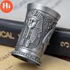 Hi Metal Αιγυπτιακό ποτήρι κρασιού, ποτό από κράμα ψευδαργύρου, κούπα για κοκτέιλ, Ancient Egypt Wine Mug Bar Drinkware Craft