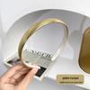 Korean Glossy Metal Headband for Women - Shiny Retro Fashion Hair Clip, Sweet and Cool Style Hair Accessory