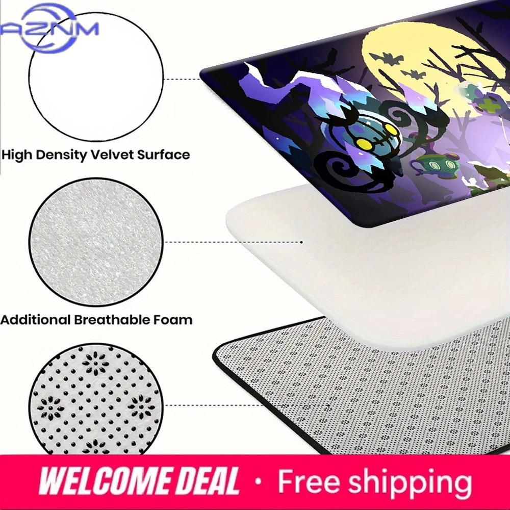 Pokemon Chandelure Mismagius Spooky Night Print Non-Slip Doormat, Absorbent Floor Mat for Home Decor