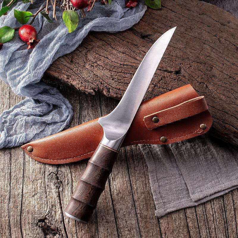 Forged Boning Knife Butcher Knife Stainless Steel Meat Cleaver  Slicing Knife Kitchen Chef Knives with Sheath