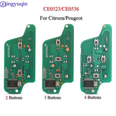 Jingyuqin 10p Chave Remota ASK/FSK para Peugeot 207 307 308 407 607 807 Para Citroen C2 C3 C4 C5 C6 CE523 CE536 7941 7946 Id46