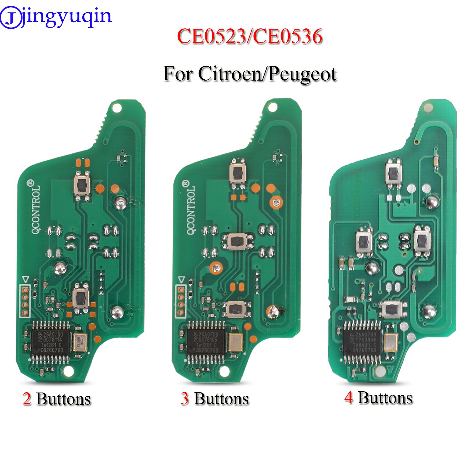 

jingyuqin 10p пульт дистанционного управления ASK/FSK для Peugeot 207 307 308 407 607 807 для Citroen C2 C3 C4 C5 C6 CE523 CE536 7941 7946 Id46 ASK рубиново-красный